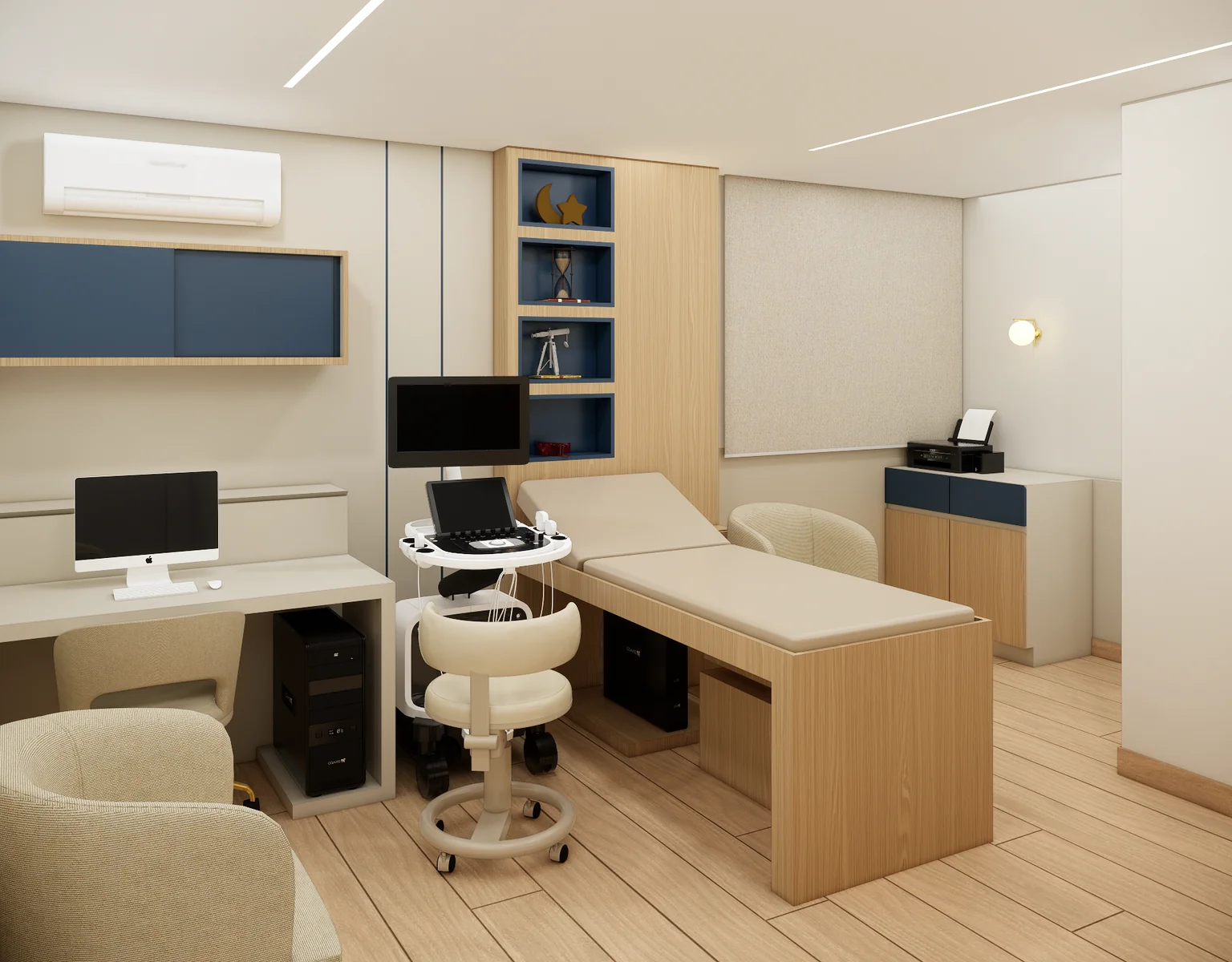 Projeto da nova unidade: sala de ecocardiograma
