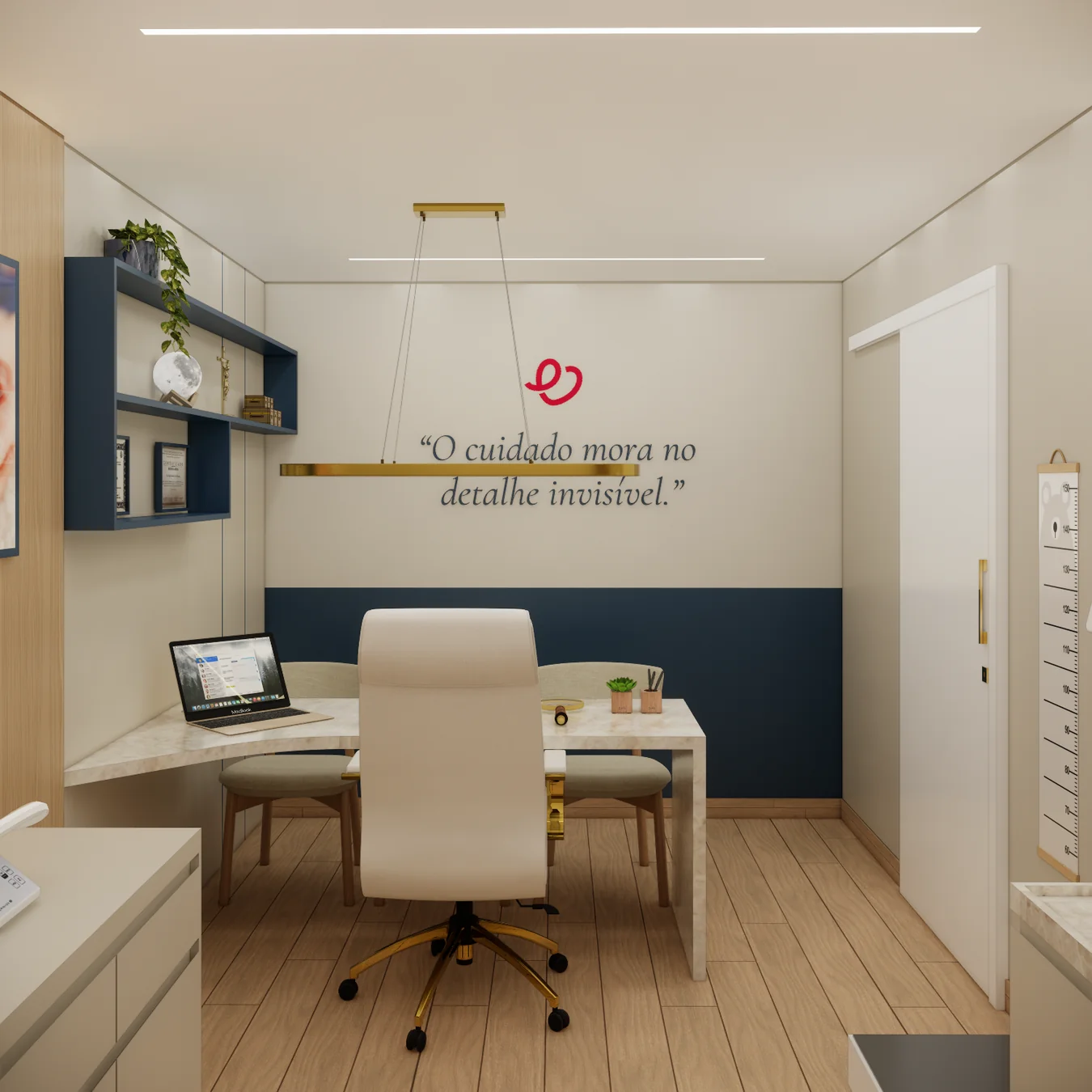 Projeto da nova unidade: sala administrativa