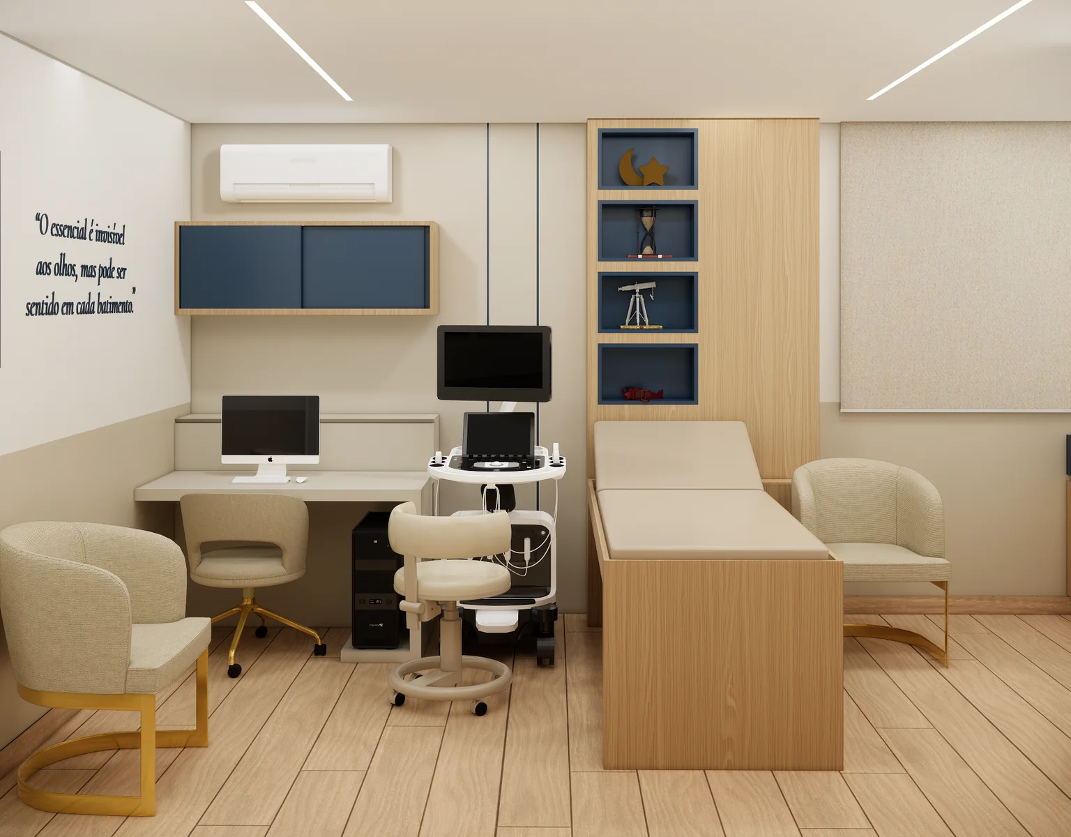 Projeto da nova unidade: sala de exames